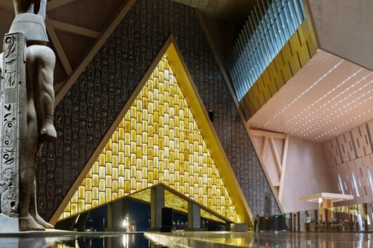 Grand Egyptian Museum & Pyramids from Sharm El Sheikh (Small Group by Minivan)